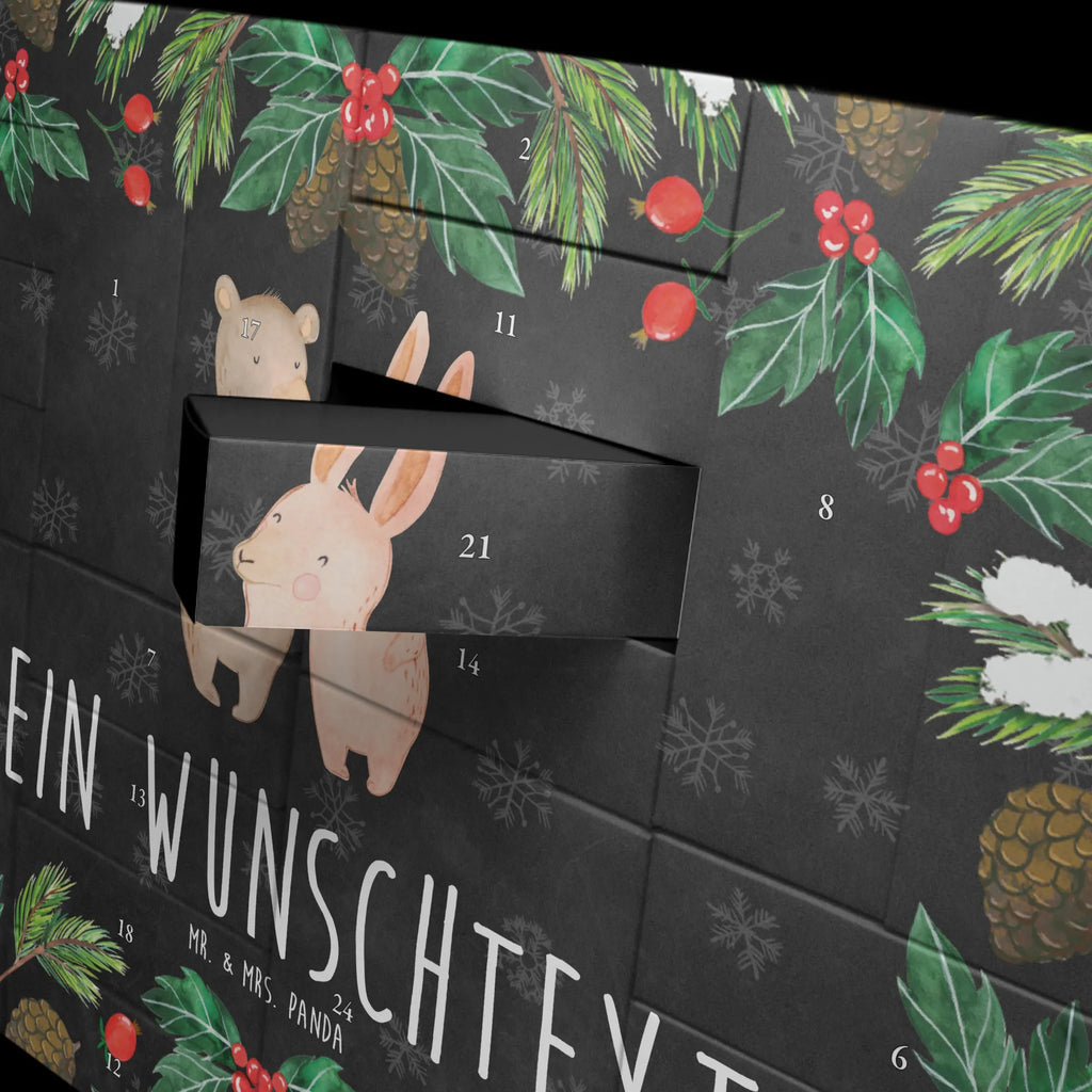 Personalisierter Befüllbarer Adventskalender Bär und Hase Umarmen Adventskalender Zum Selbst Befüllen, Befüllbarer Adventskalender, Freundin, Jahrestag, Verlobung, Liebesgeschenk, Ehefrau, Heiratsantrag, Heiraten, Hocheitstag, Freund, Ehemann, Partner, Liebe, Freunde, Hase, Bärchen, Bär, Best Friends, Bester Freund