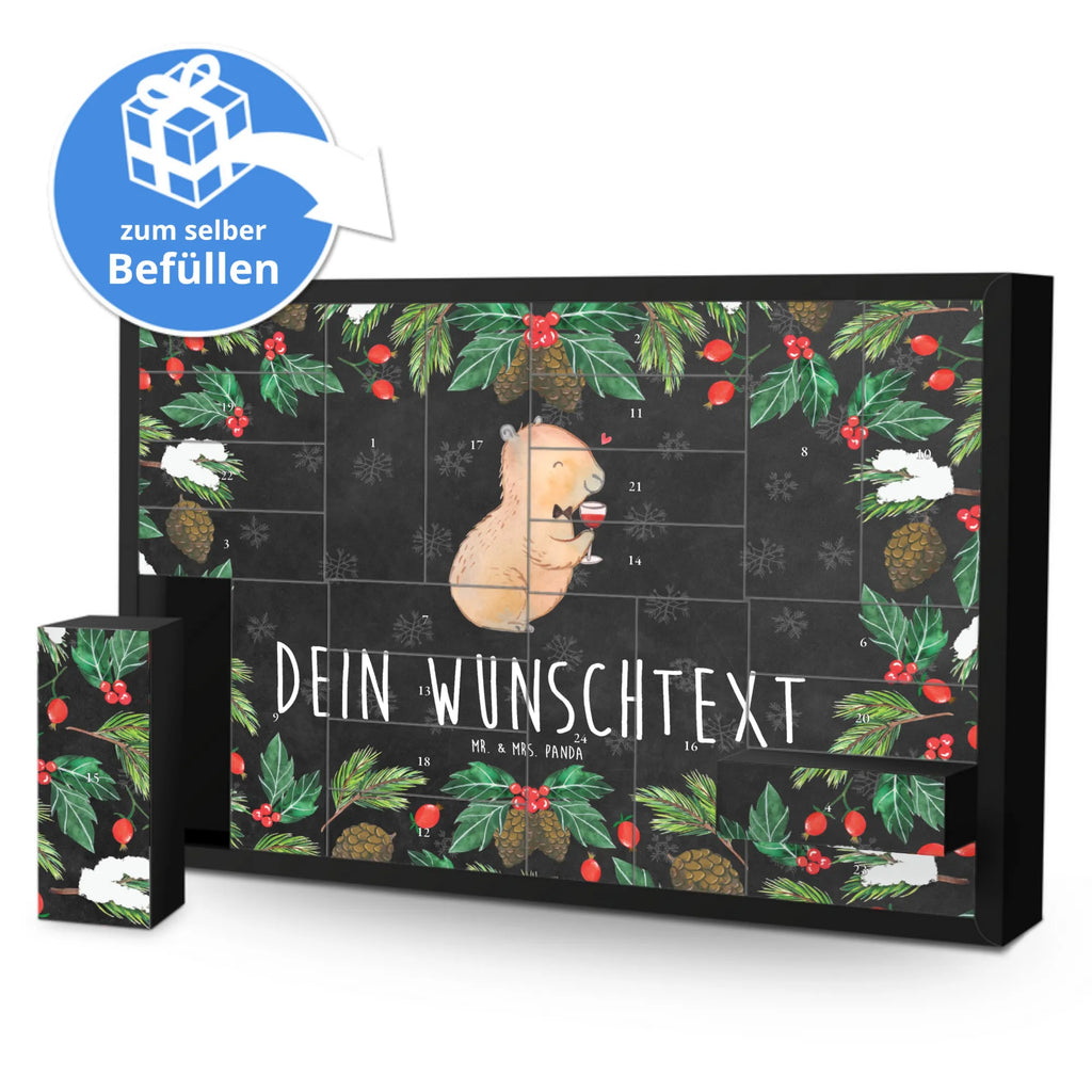 Personalisierter Befüllbarer Adventskalender Capybara Wein Adventskalender Zum Selbst Befüllen, Befüllbarer Adventskalender, Tiermotive, Tiere, Gute Laune, Lustige Sprüche, Liebe Zum Wein Spruch, Weintrinkendes Nagetier, Panda Handzeichnung, Adrette Tiere, Wein Spaßbild, Stilvolles Capybara, Capybara Zeichnung, Geschenk für Weinkenner, Weinliebhaber Geschenk, Capybara Weinflasche, Handgezeichnetes Capybara, Capybara Kunstwerk, Heiterer Capybara