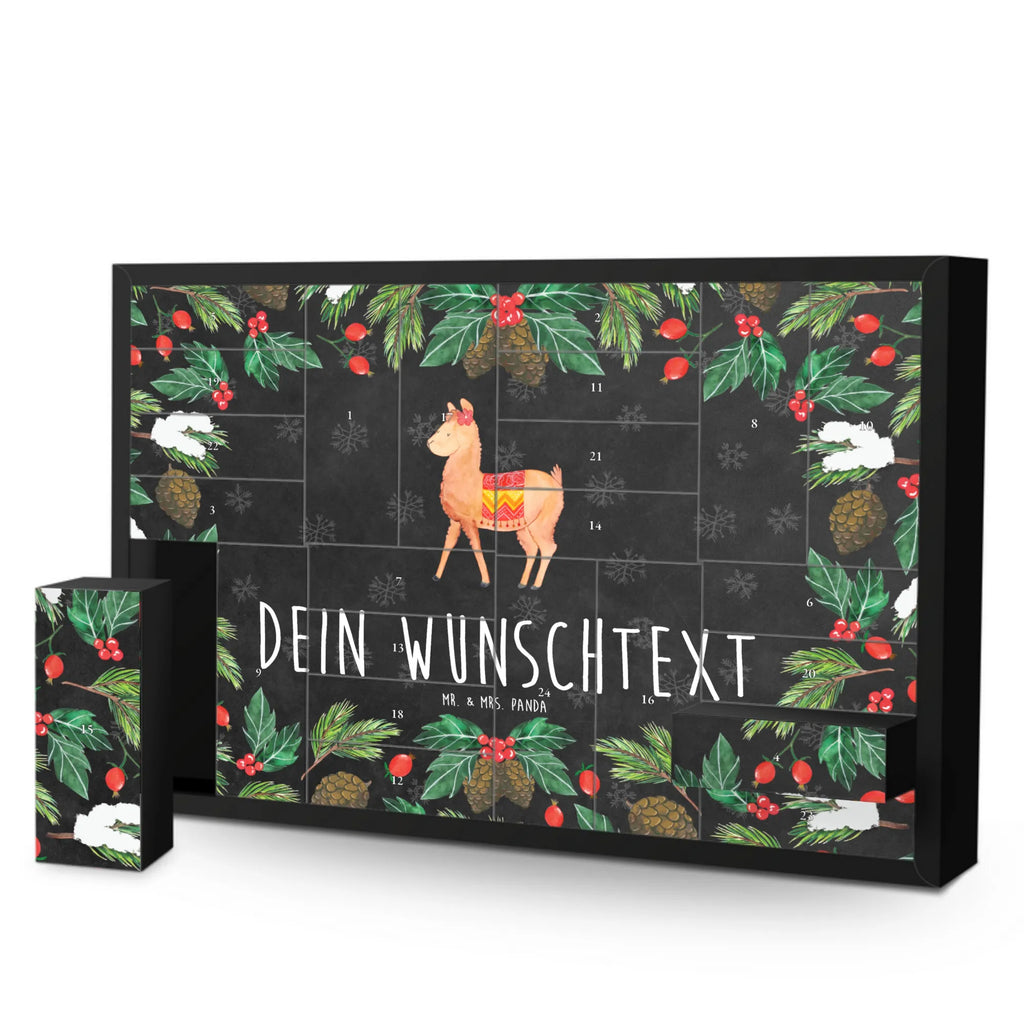 Personalisierter Befüllbarer Adventskalender Alpaka Stolz Adventskalender Zum Selbst Befüllen, Befüllbarer Adventskalender, Lama, Alpaka