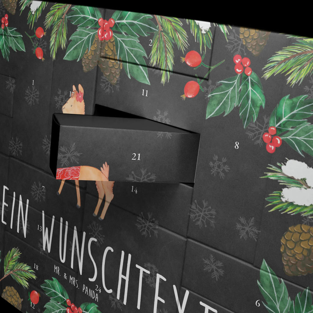 Personalisierter Befüllbarer Adventskalender Alpaka Stolz Adventskalender Zum Selbst Befüllen, Befüllbarer Adventskalender, Lama, Alpaka
