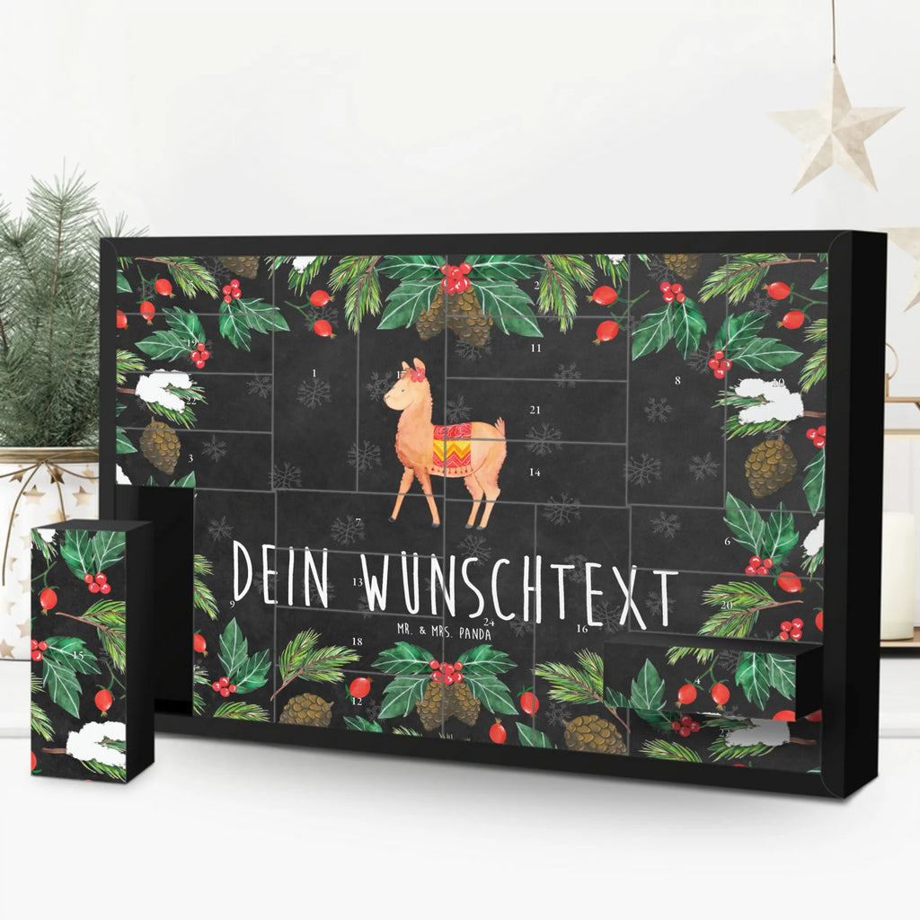Personalisierter Befüllbarer Adventskalender Alpaka Stolz Adventskalender Zum Selbst Befüllen, Befüllbarer Adventskalender, Lama, Alpaka