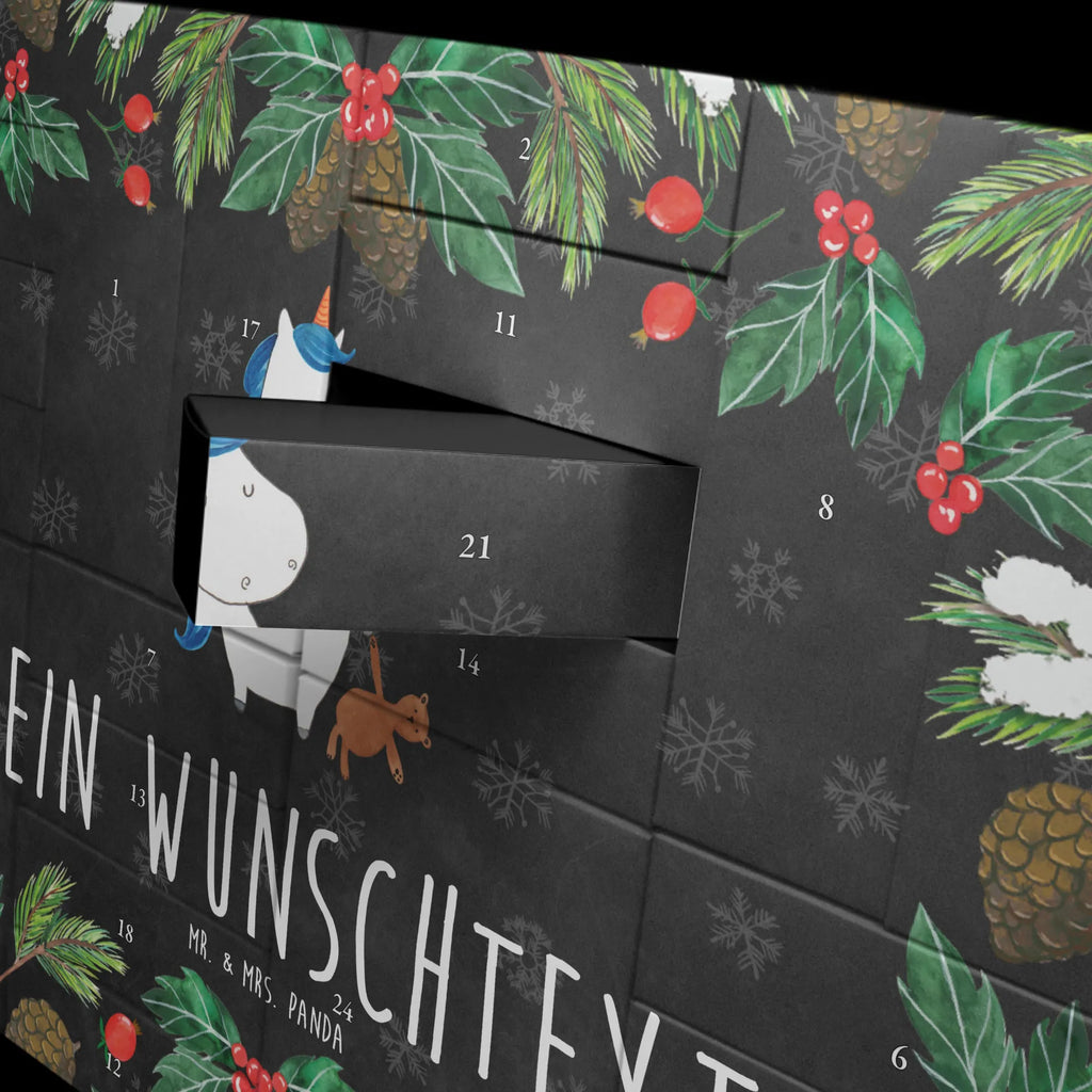 Personalisierter Befüllbarer Adventskalender Einhorn Teddy Befüllbarer Adventskalender, Adventskalender Zum Selbst Befüllen, Einhorn, Einhorn Deko, Einhörner, Unicorn, Träumen, Gute Nacht, Bett, Single, schlafen, Freundin, Singleleben