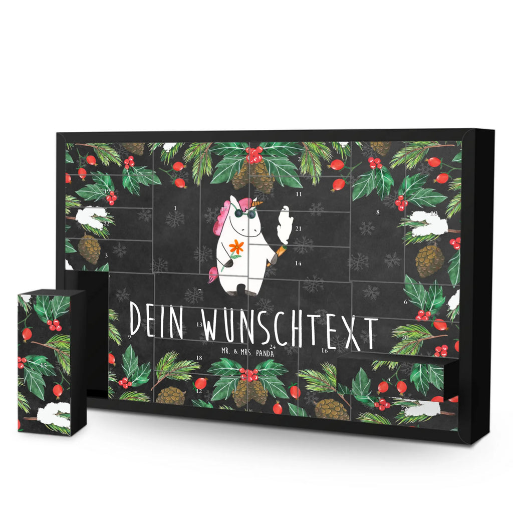 Personalisierter Befüllbarer Adventskalender Einhorn Woodstock Befüllbarer Adventskalender, Adventskalender Zum Selbst Befüllen, Einhorn, Einhorn Deko, Einhörner, Unicorn, Zigarette, Party, Kiffen, Joint, Alkohol, Witzig, Spaß. Lustig, Woodstock
