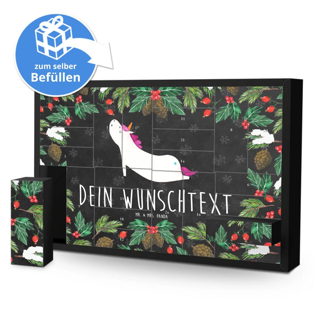 Personalisierter Befüllbarer Adventskalender Einhorn Yoga Befüllbarer Adventskalender, Adventskalender Zum Selbst Befüllen, Unicorn, Einhorn, Einhörner, Einhorn Deko, Entspannung, Yogamatte, Yoga, Witzig, Namaste, Achtsamkeit, Sport, Süß, Lustig, Joga