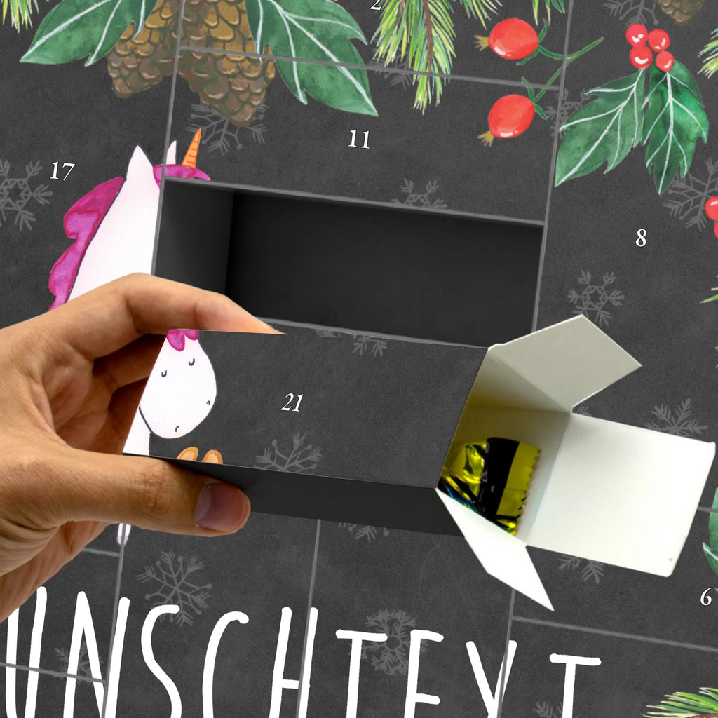Personalisierter Befüllbarer Adventskalender Einhorn Künstler Befüllbarer Adventskalender, Adventskalender Zum Selbst Befüllen, Einhorn, Einhorn Deko, Einhörner, Unicorn, Pinsel, Zeichnen, Geschenk, Englisch, Künstler, Maler, Farbe, Welt, Stift, Malen, Artist