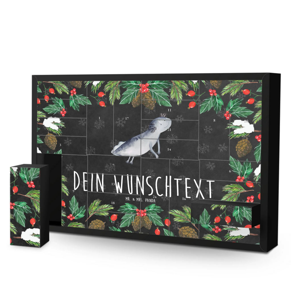 Personalisierter Befüllbarer Adventskalender Axolotl Schwimmen Adventskalender Zum Selbst Befüllen, Befüllbarer Adventskalender, Axolotl, Molch, Probleme, Lurche, Lurch, Axolot, Schwanzlurch, Motivation, Problem, Lösungen