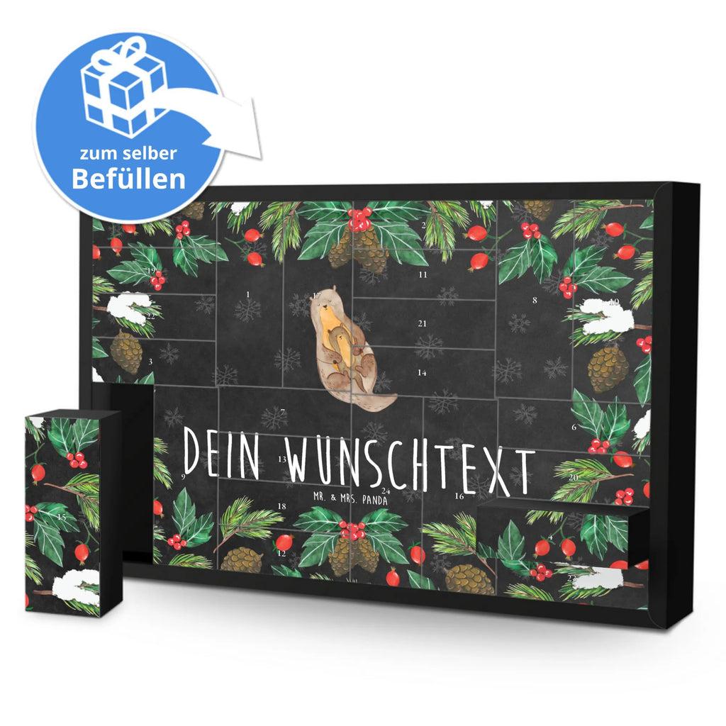 Personalisierter Befüllbarer Adventskalender Otter Kind Befüllbarer Adventskalender, Adventskalender Zum Selbst Befüllen, Seeotter, Otter, Fischotter, Otter Seeotter See Otter