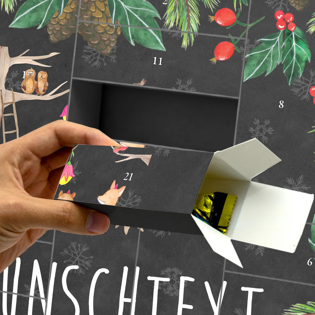 Personalisierter Befüllbarer Adventskalender Waldtiere Picknick Befüllbarer Adventskalender, Adventskalender Zum Selbst Befüllen, Tiermotive, Tiere, Gute Laune, Lustige Sprüche, Hase, Maus, Eichhörnchen, Wald, Igel, Picknick, Waldtiere, Fuchs