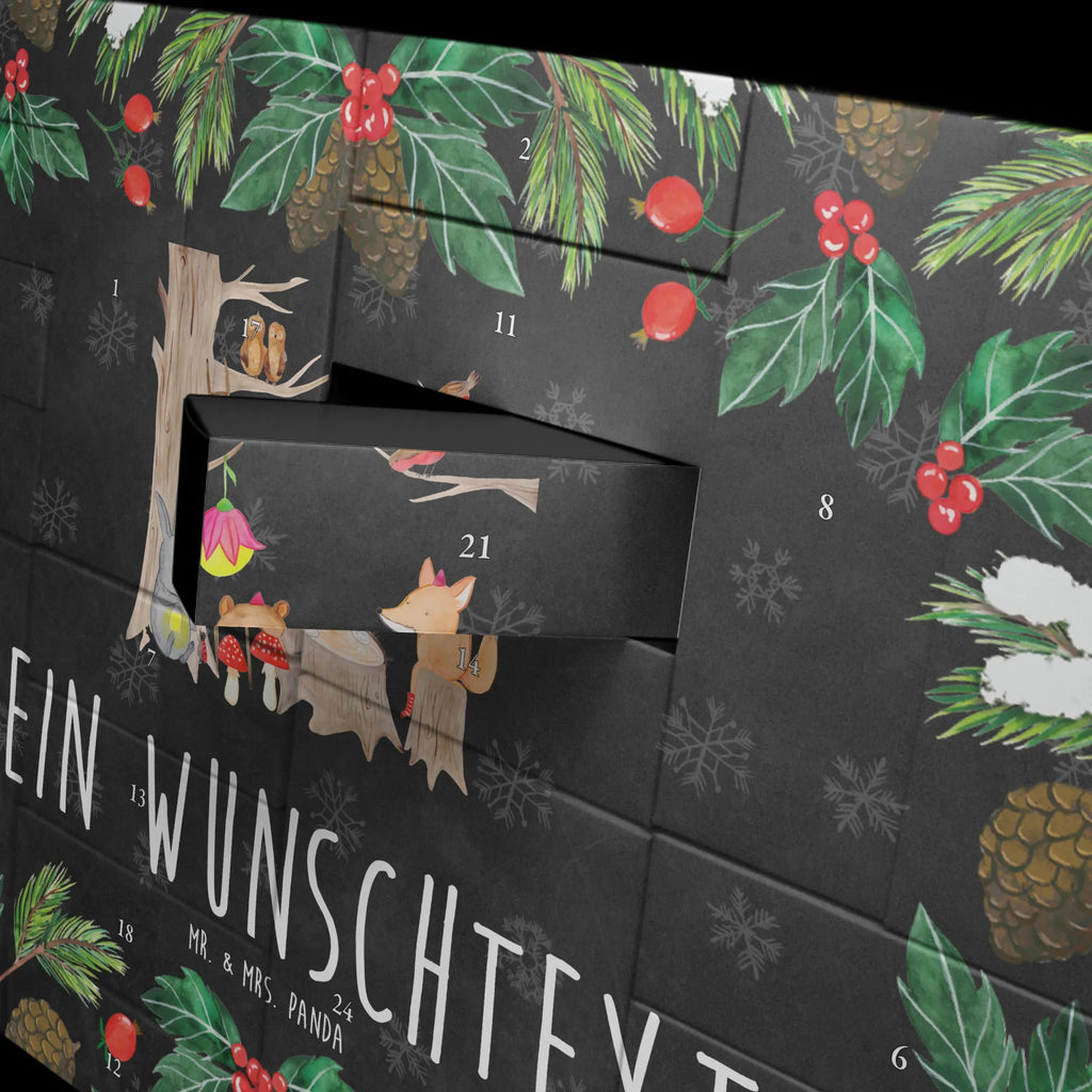 Personalisierter Befüllbarer Adventskalender Waldtiere Picknick Befüllbarer Adventskalender, Adventskalender Zum Selbst Befüllen, Tiermotive, Tiere, Gute Laune, Lustige Sprüche, Hase, Maus, Eichhörnchen, Wald, Igel, Picknick, Waldtiere, Fuchs