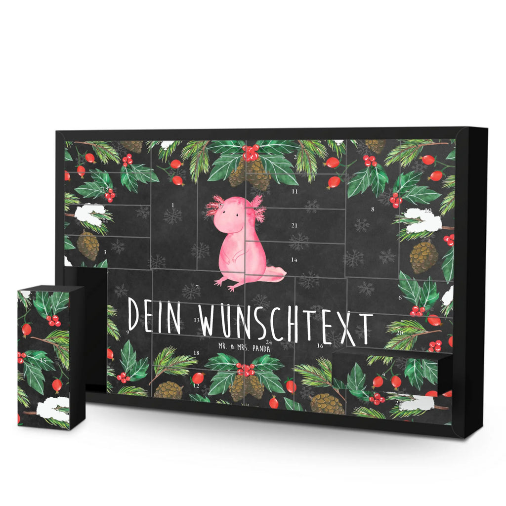 Personalisierter Befüllbarer Adventskalender Axolotl Niedlich Adventskalender Zum Selbst Befüllen, Befüllbarer Adventskalender, Axolotl, Molch, Lebensstil, Freundin, Weisheit, Liebe, Vergnügt, Fröhlich, Axolot, Lebensweisheit, Zufrieden