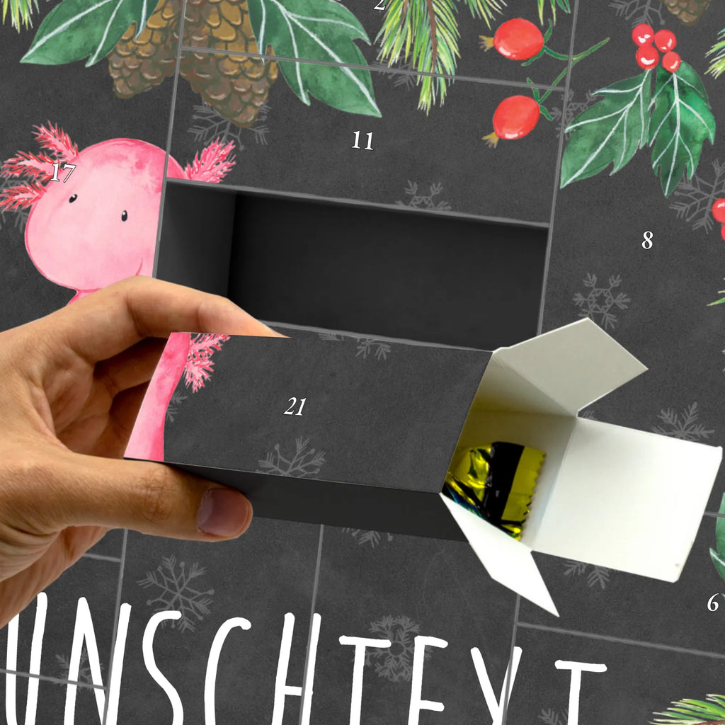 Personalisierter Befüllbarer Adventskalender Axolotl Niedlich Adventskalender Zum Selbst Befüllen, Befüllbarer Adventskalender, Axolotl, Molch, Lebensstil, Freundin, Weisheit, Liebe, Vergnügt, Fröhlich, Axolot, Lebensweisheit, Zufrieden