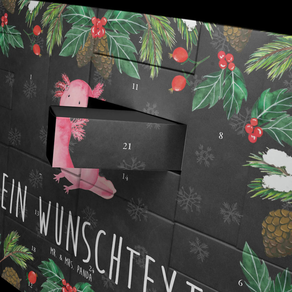 Personalisierter Befüllbarer Adventskalender Axolotl Niedlich Adventskalender Zum Selbst Befüllen, Befüllbarer Adventskalender, Axolotl, Molch, Lebensstil, Freundin, Weisheit, Liebe, Vergnügt, Fröhlich, Axolot, Lebensweisheit, Zufrieden