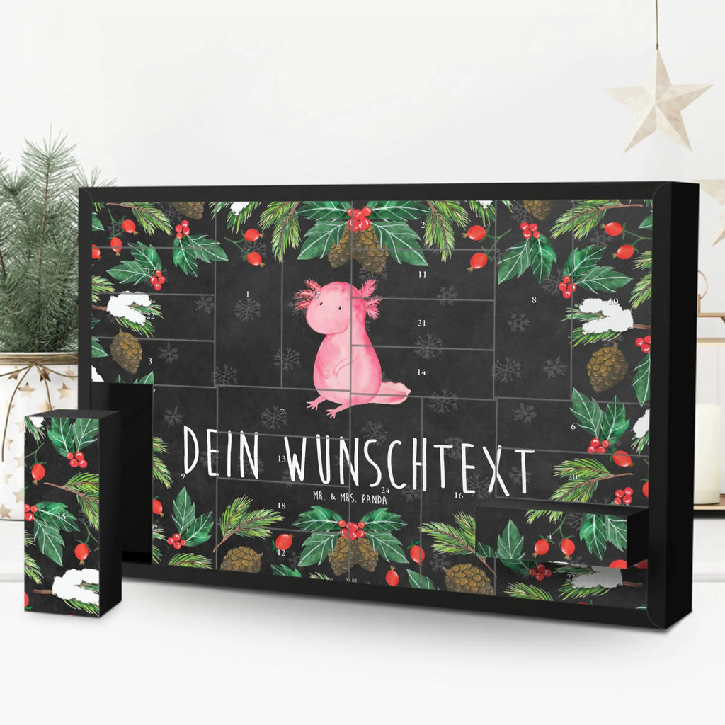 Personalisierter Befüllbarer Adventskalender Axolotl Niedlich Adventskalender Zum Selbst Befüllen, Befüllbarer Adventskalender, Axolotl, Molch, Lebensstil, Freundin, Weisheit, Liebe, Vergnügt, Fröhlich, Axolot, Lebensweisheit, Zufrieden