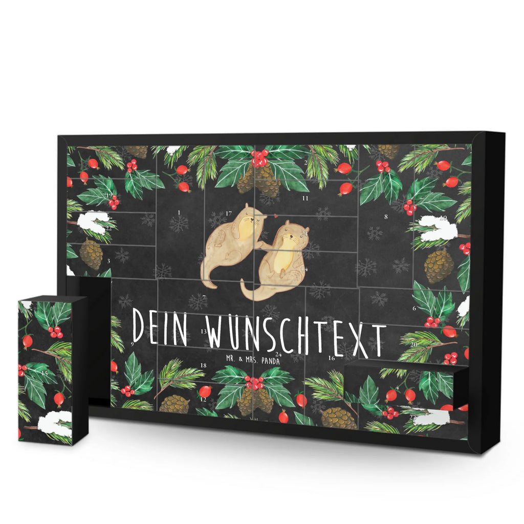 Personalisierter Befüllbarer Adventskalender Otter Hände halten Adventskalender Zum Selbst Befüllen, Befüllbarer Adventskalender, Otter, Fischotter, Seeotter, Otter Seeotter See Otter