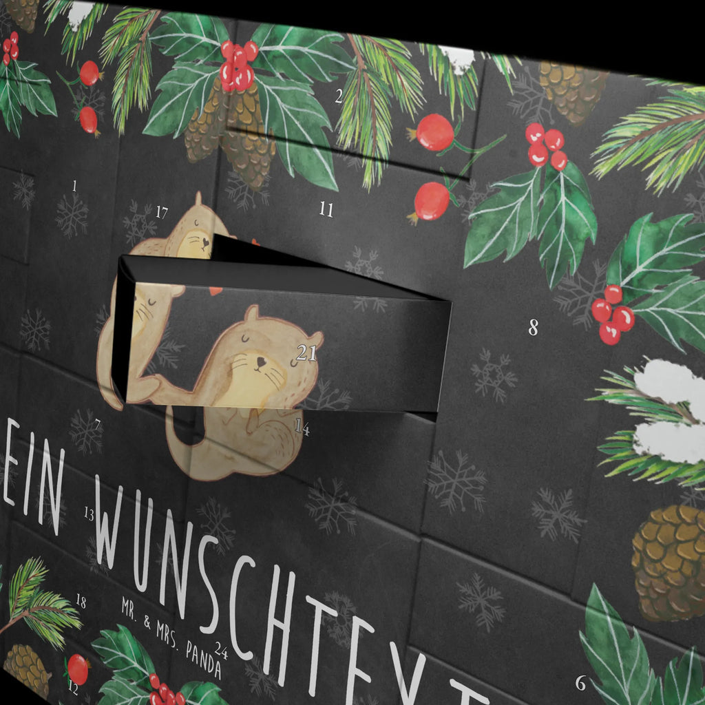 Personalisierter Befüllbarer Adventskalender Otter Hände halten Adventskalender Zum Selbst Befüllen, Befüllbarer Adventskalender, Otter, Fischotter, Seeotter, Otter Seeotter See Otter