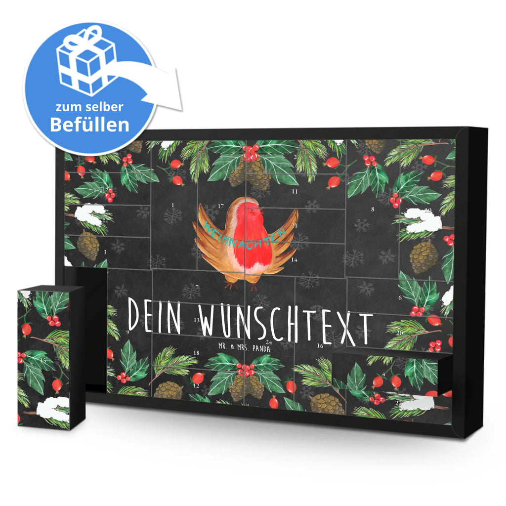 Personalisierter Befüllbarer Adventskalender Rotkehlchen Weihnachten Befüllbarer Adventskalender, Adventskalender Zum Selbst Befüllen, Advent, Winter, Heiligabend, Wintermotiv, Nikolaus, Weihnachten, Weihnachtsdeko, Vogel, Weihnachtsmotiv, Frohe Weihnachten, Weihnachtsgruß, Xmas