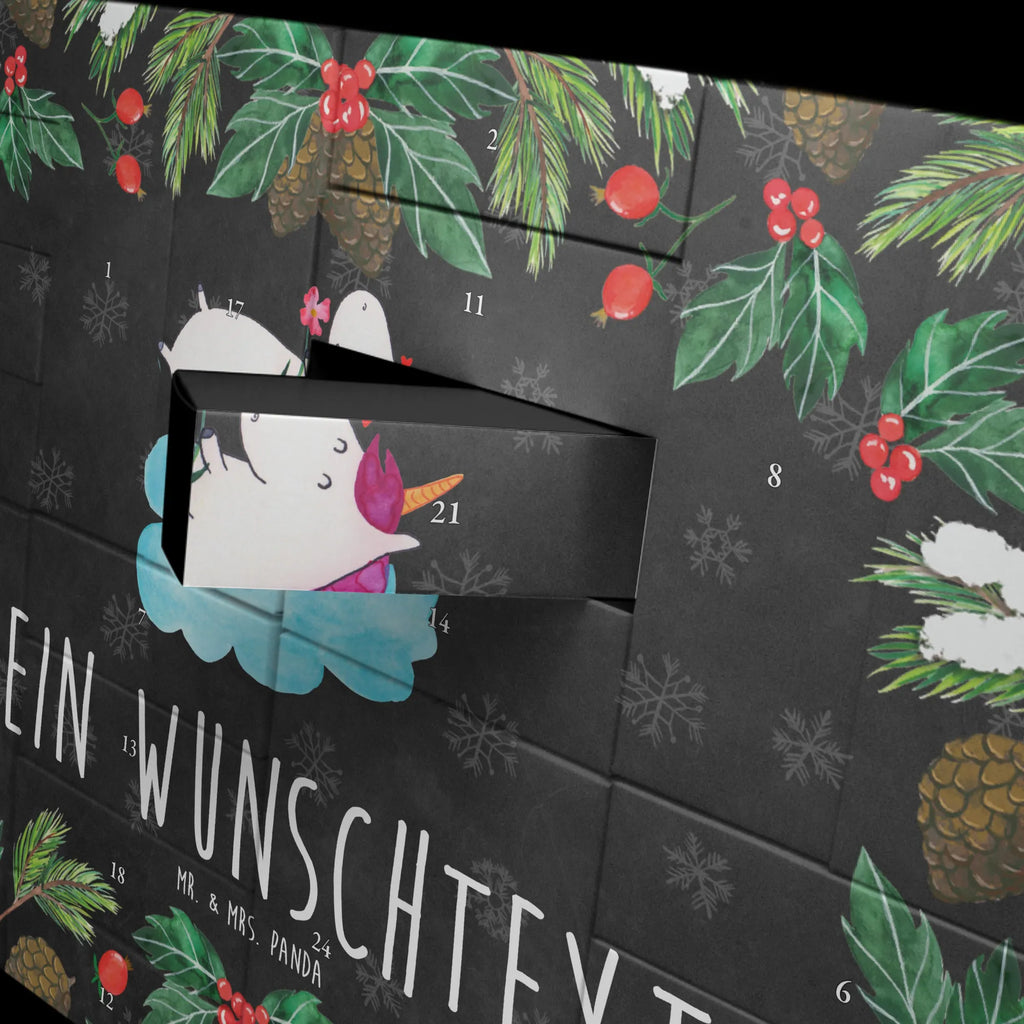 Personalisierter Befüllbarer Adventskalender Einhorn Verliebt Adventskalender Zum Selbst Befüllen, Befüllbarer Adventskalender, Unicorn, Einhorn, Einhörner, Einhorn Deko, Verliebt, Freundin, Liebesbeweis, Liebe, Wolke