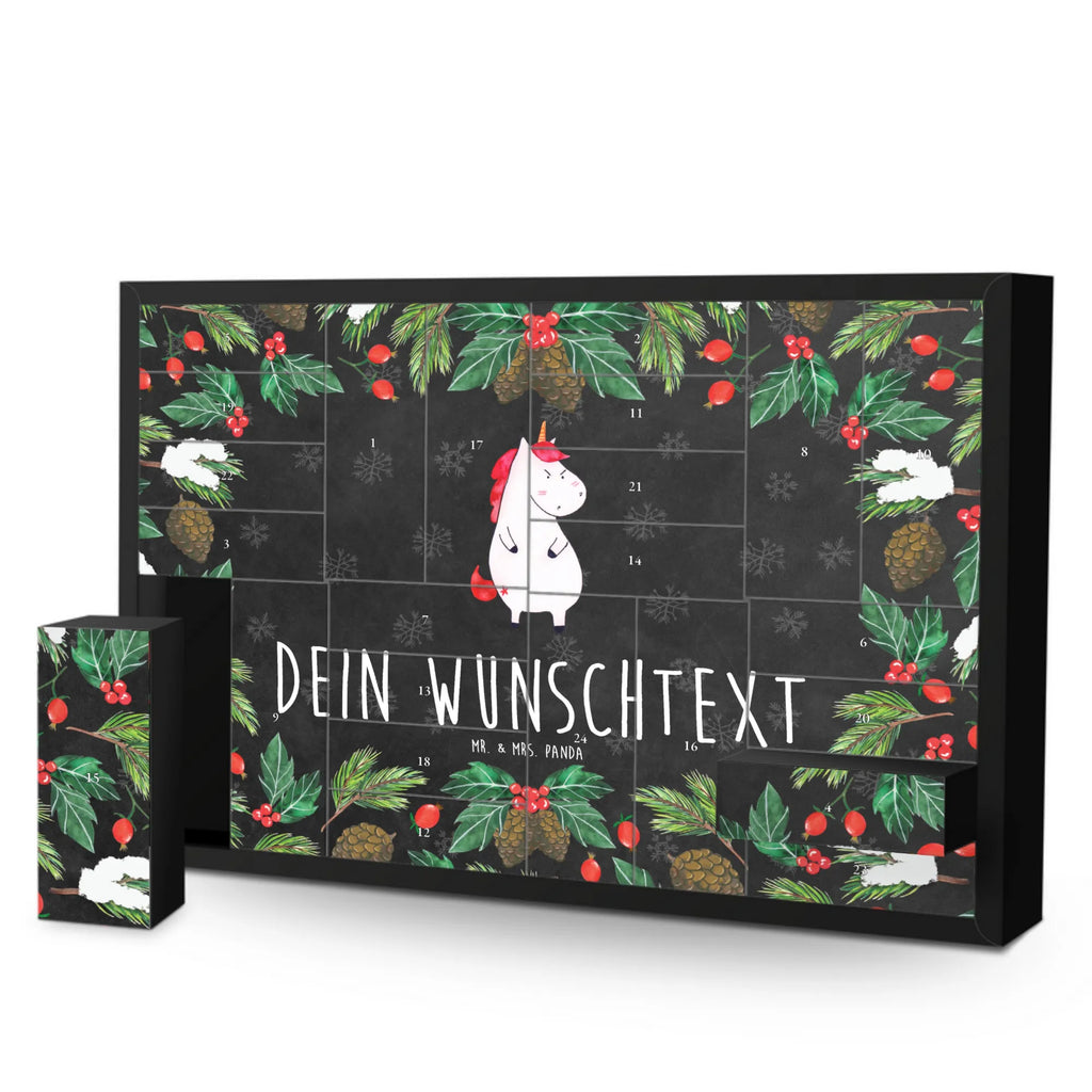 Personalisierter Befüllbarer Adventskalender Einhorn Wut Adventskalender Zum Selbst Befüllen, Befüllbarer Adventskalender, Unicorn, Einhorn, Einhörner, Einhorn Deko, Lustlos, Büro, Arbeit, Nein, Lustig, Geschenk, Dumme Fragen, Spaß, Realität, Ansage, wütend