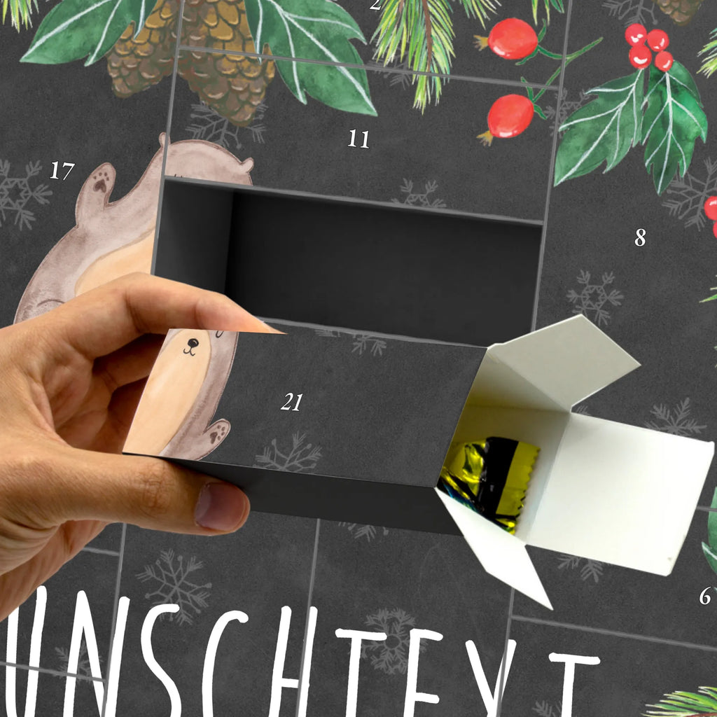 Personalisierter Befüllbarer Adventskalender Otter Umarmen Befüllbarer Adventskalender, Adventskalender Zum Selbst Befüllen, Seeotter, Otter, Fischotter, Otter Seeotter See Otter