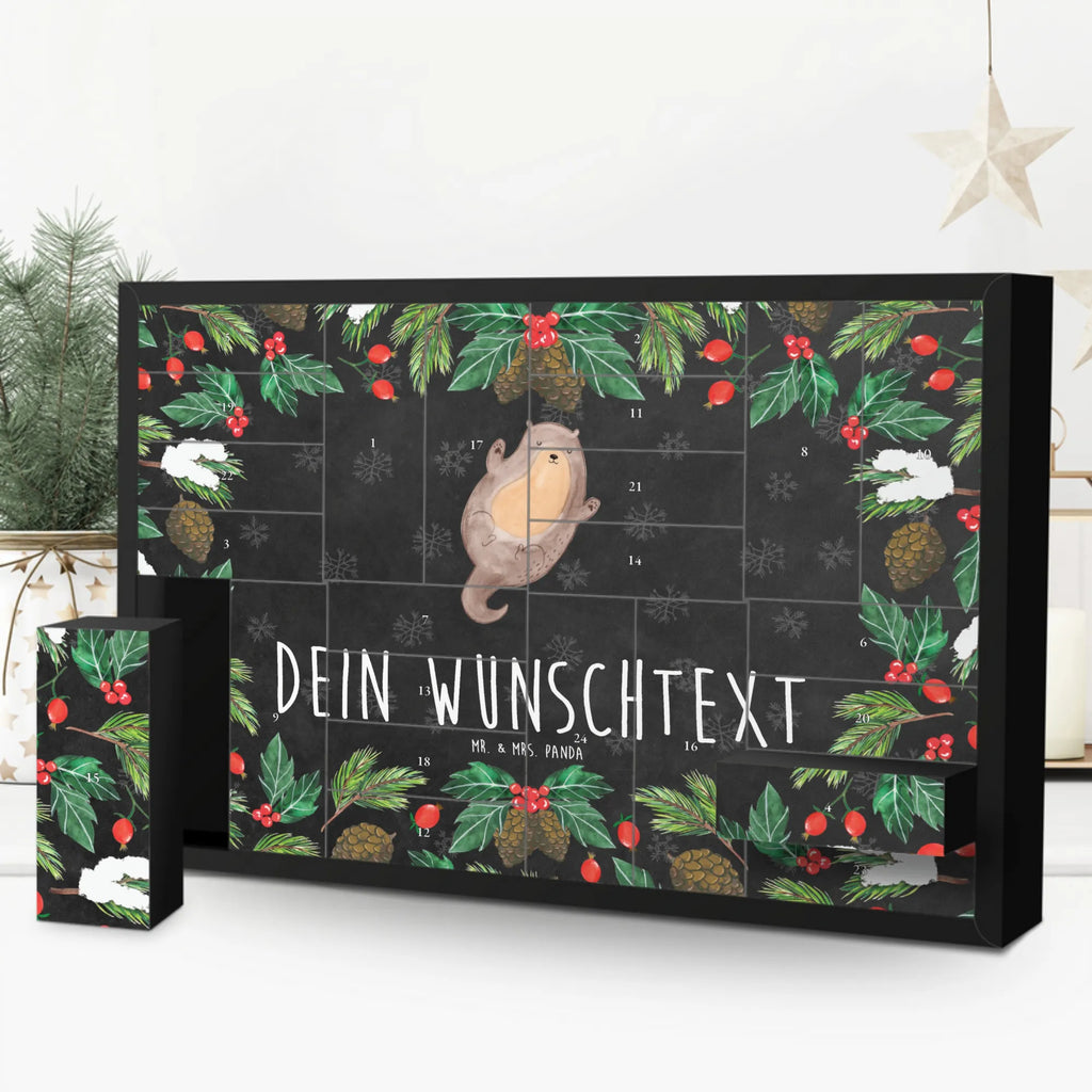Personalisierter Befüllbarer Adventskalender Otter Umarmen Befüllbarer Adventskalender, Adventskalender Zum Selbst Befüllen, Otter, Fischotter, Seeotter, Otter Seeotter See Otter