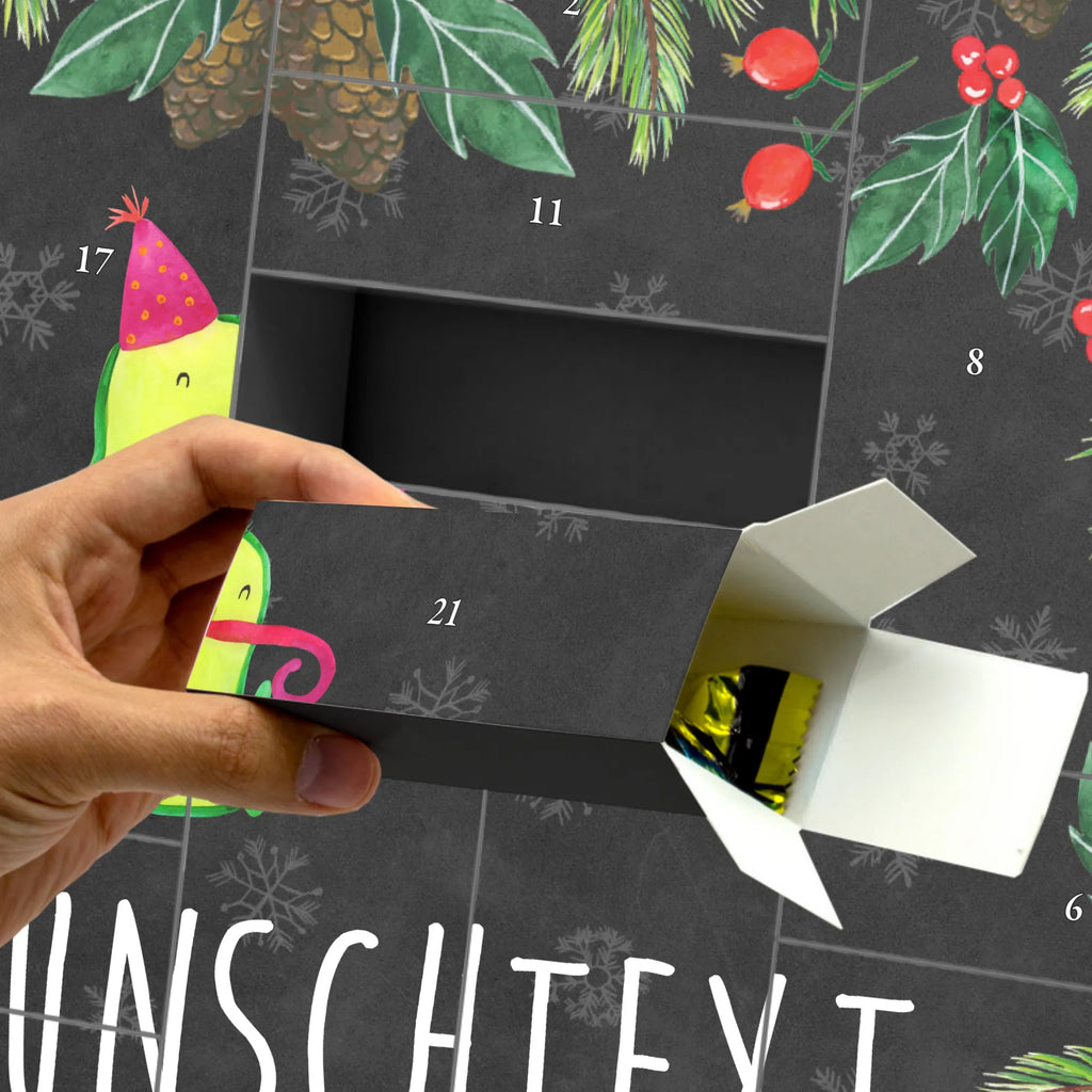 Personalisierter Befüllbarer Adventskalender Avocado Feier Adventskalender Zum Selbst Befüllen, Befüllbarer Adventskalender, Avocado, Gesund, Veggie, Vegan, Geburtstag, Gute Laune, Party, Fete, Feierlichkeit, Tröte, Feier