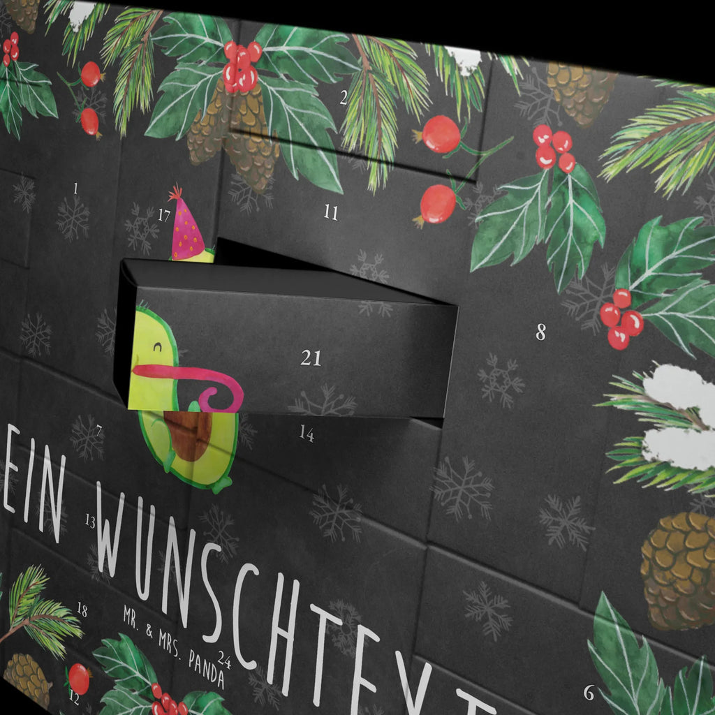 Personalisierter Befüllbarer Adventskalender Avocado Feier Adventskalender Zum Selbst Befüllen, Befüllbarer Adventskalender, Avocado, Gesund, Veggie, Vegan, Geburtstag, Gute Laune, Party, Fete, Feierlichkeit, Tröte, Feier