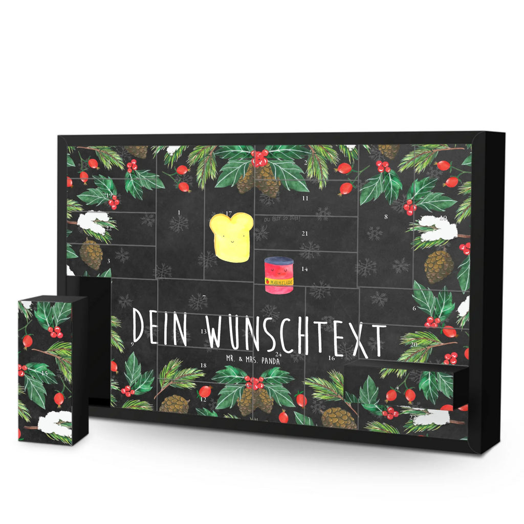 Personalisierter Befüllbarer Adventskalender Toast Marmelade Befüllbarer Adventskalender, Adventskalender Zum Selbst Befüllen, Tiermotive, Tiere, Gute Laune, Lustige Sprüche, Toastbrot, Marmelade, Toast, Brot, Küche Spruch, Süß, Süße Postkarte, Dreamteam, Frühstück Einladung, Küche Deko