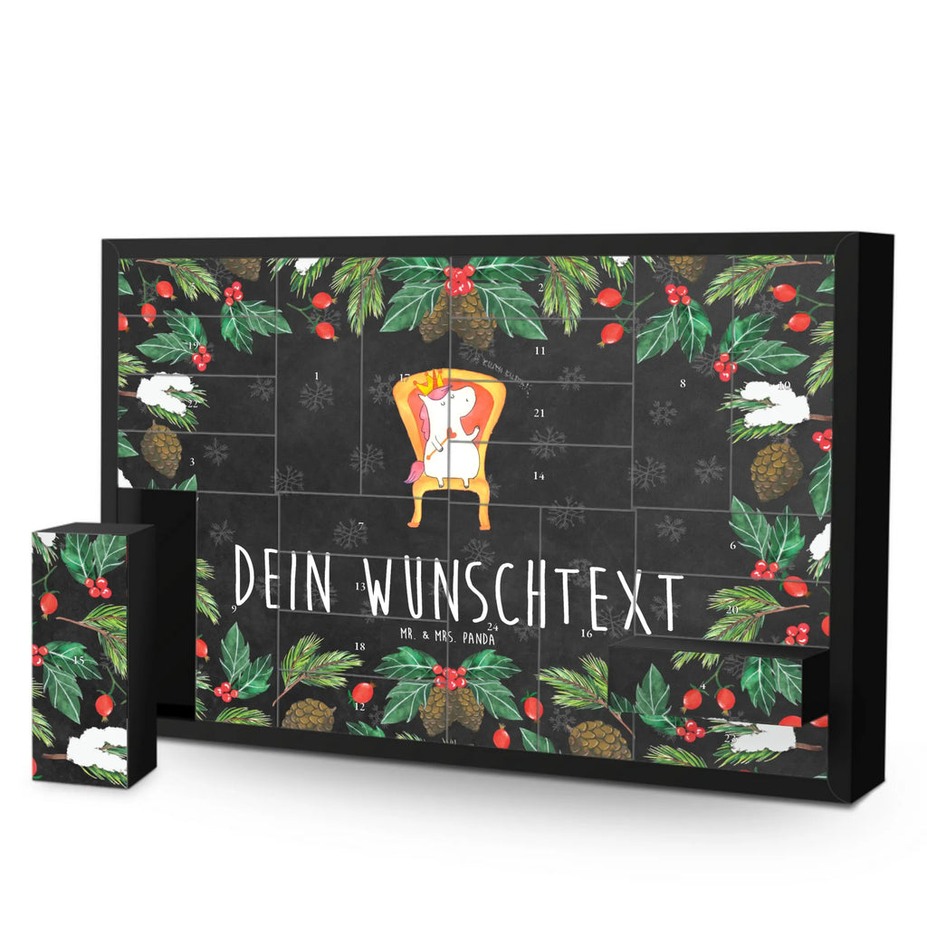 Personalisierter Befüllbarer Adventskalender Einhorn König Adventskalender Zum Selbst Befüllen, Befüllbarer Adventskalender, Einhorn, Einhorn Deko, Einhörner, Unicorn, Bundeskanzler, Herrscher, König, Krone, Prinzessin, Präsident, Kaiser