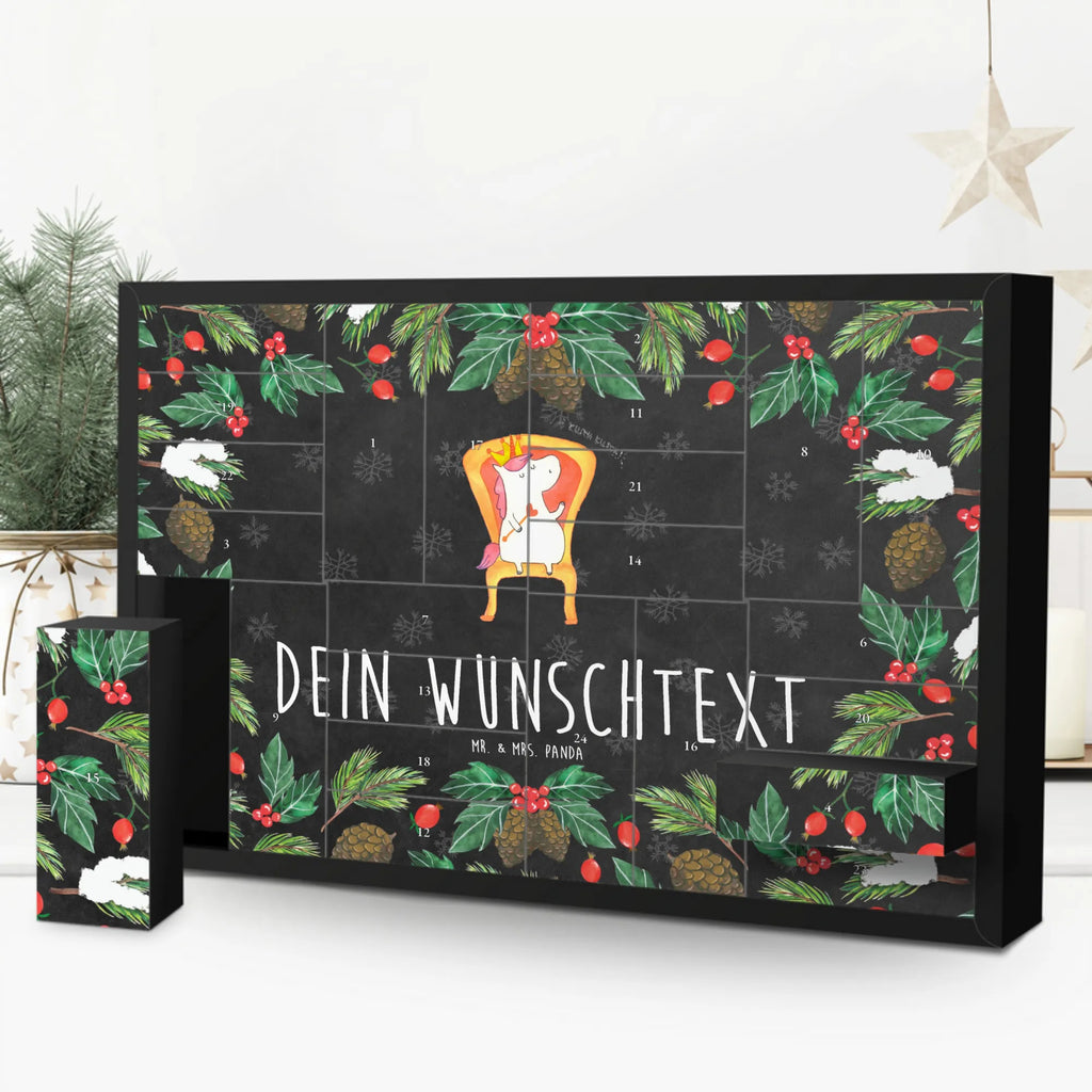 Personalisierter Befüllbarer Adventskalender Einhorn König Adventskalender Zum Selbst Befüllen, Befüllbarer Adventskalender, Einhorn, Einhorn Deko, Einhörner, Unicorn, Bundeskanzler, Herrscher, König, Krone, Prinzessin, Präsident, Kaiser
