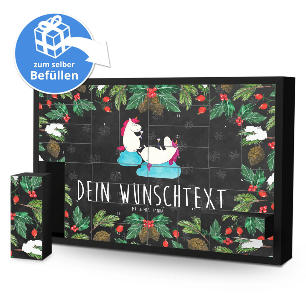 Personalisierter Befüllbarer Adventskalender Einhorn Sekt Adventskalender Zum Selbst Befüllen, Befüllbarer Adventskalender, Einhorn, Einhorn Deko, Einhörner, Unicorn, Spaß, Freundin, Beste, Anstoßen, Freundinnen, BFF, Party, Mädelsabend, Sekt, Korken
