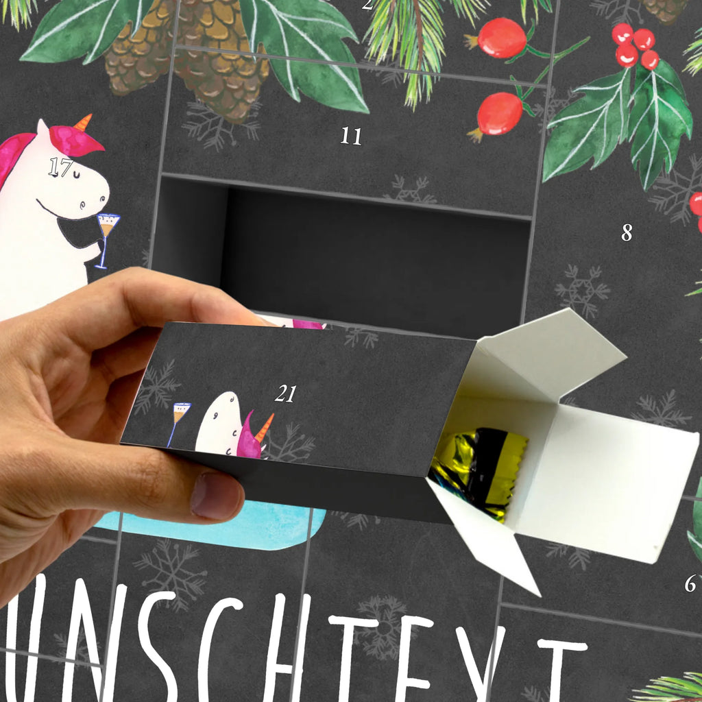 Personalisierter Befüllbarer Adventskalender Einhorn Sekt Adventskalender Zum Selbst Befüllen, Befüllbarer Adventskalender, Einhorn, Einhorn Deko, Einhörner, Unicorn, Spaß, Freundin, Beste, Anstoßen, Freundinnen, BFF, Party, Mädelsabend, Sekt, Korken