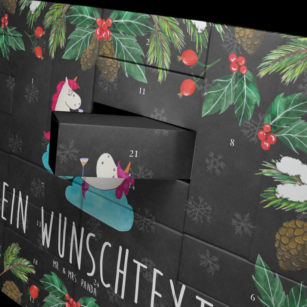 Personalisierter Befüllbarer Adventskalender Einhorn Sekt Adventskalender Zum Selbst Befüllen, Befüllbarer Adventskalender, Einhorn, Einhorn Deko, Einhörner, Unicorn, Spaß, Freundin, Beste, Anstoßen, Freundinnen, BFF, Party, Mädelsabend, Sekt, Korken