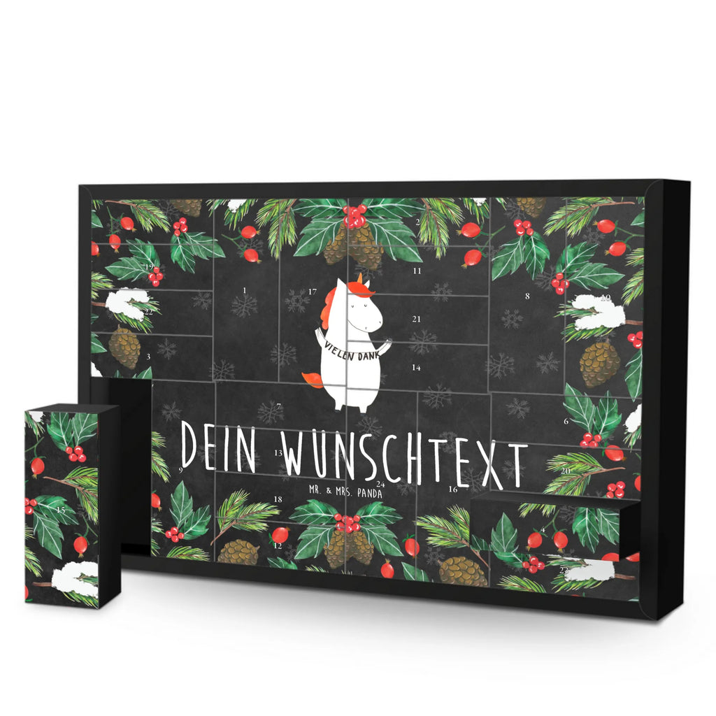 Personalisierter Befüllbarer Adventskalender Einhorn Dankeschön Adventskalender Zum Selbst Befüllen, Befüllbarer Adventskalender, Einhorn, Einhorn Deko, Einhörner, Unicorn, Vielen Dank, Dankeschön, Danksagung, Danke