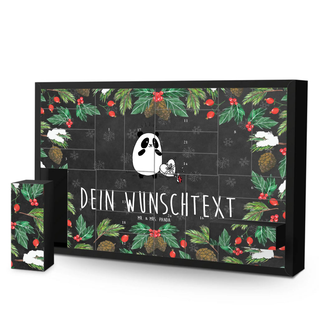 Personalisierter Befüllbarer Adventskalender Panda Dankeschön Adventskalender Zum Selbst Befüllen, Befüllbarer Adventskalender