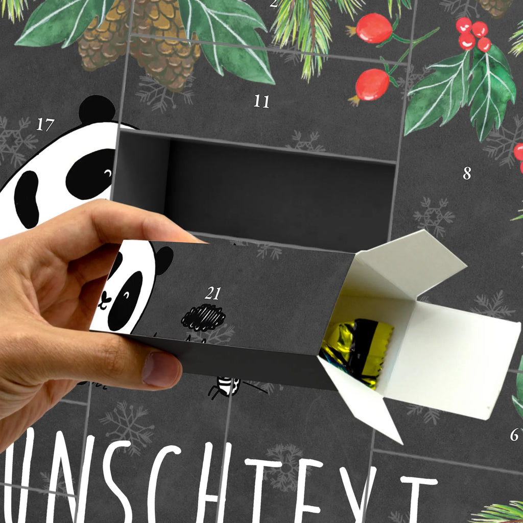 Personalisierter Befüllbarer Adventskalender Panda Zusammenhalt Adventskalender Zum Selbst Befüllen, Befüllbarer Adventskalender