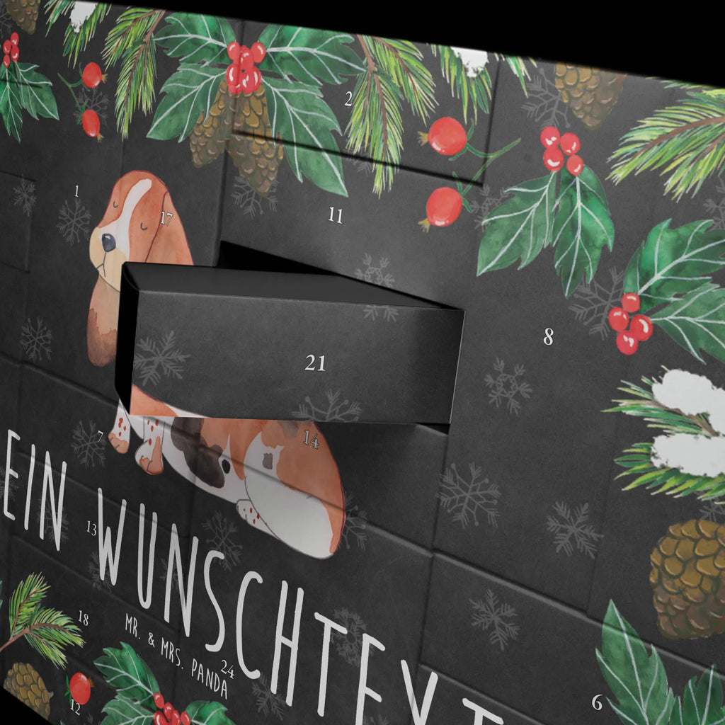 Personalisierter Befüllbarer Adventskalender Hund Basset Hound Adventskalender Zum Selbst Befüllen, Befüllbarer Adventskalender, Hunderasse, Tierliebhaber, Hundemotiv, Haustier, Hundebesitzer, Hund, Sprüche, Hundeliebe, Basset Hound, Kinderlos, Basset