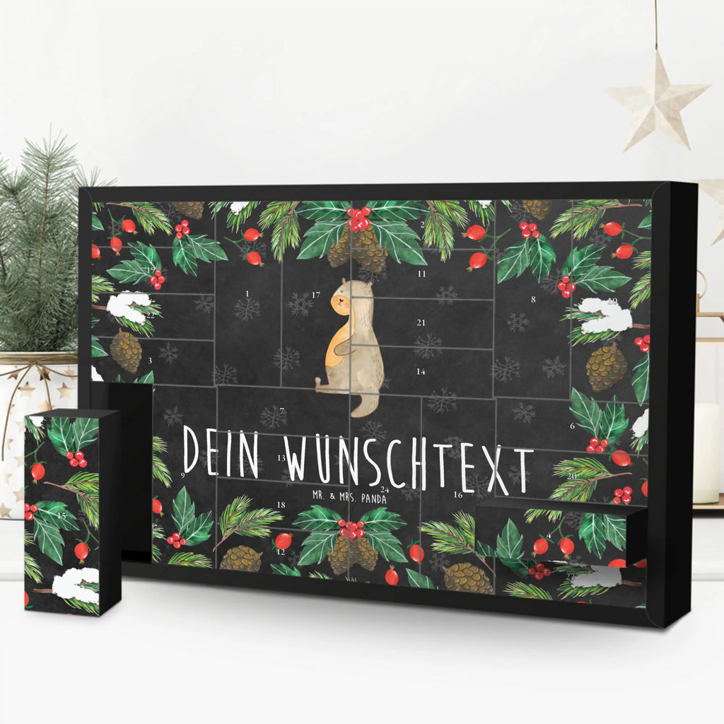 Personalisierter Befüllbarer Adventskalender Otter Bauch Befüllbarer Adventskalender, Adventskalender Zum Selbst Befüllen, Seeotter, Otter, Fischotter, Otter Seeotter See Otter