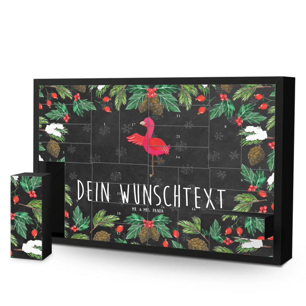 Personalisierter Befüllbarer Adventskalender Flamingo Yoga Befüllbarer Adventskalender, Adventskalender Zum Selbst Befüllen, Flamingo, Aufregen, Ärger, Tiefenentspannung, Entspannung, Yoga, Yoga-Übung, Achtsamkeit, Vogel, Namaste
