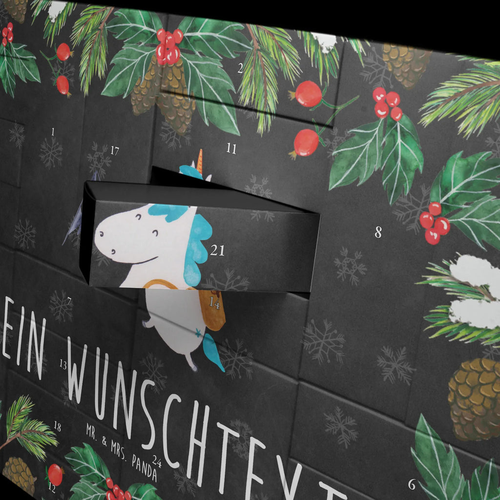 Personalisierter Befüllbarer Adventskalender Einhorn Bergsteiger Adventskalender Zum Selbst Befüllen, Befüllbarer Adventskalender, Unicorn, Einhorn, Einhörner, Einhorn Deko, Abenteurer, Weltenbummler, Reisen, Urlaub, Entdecker, Weltreise, Bergsteiger, Abenteuer, Berge