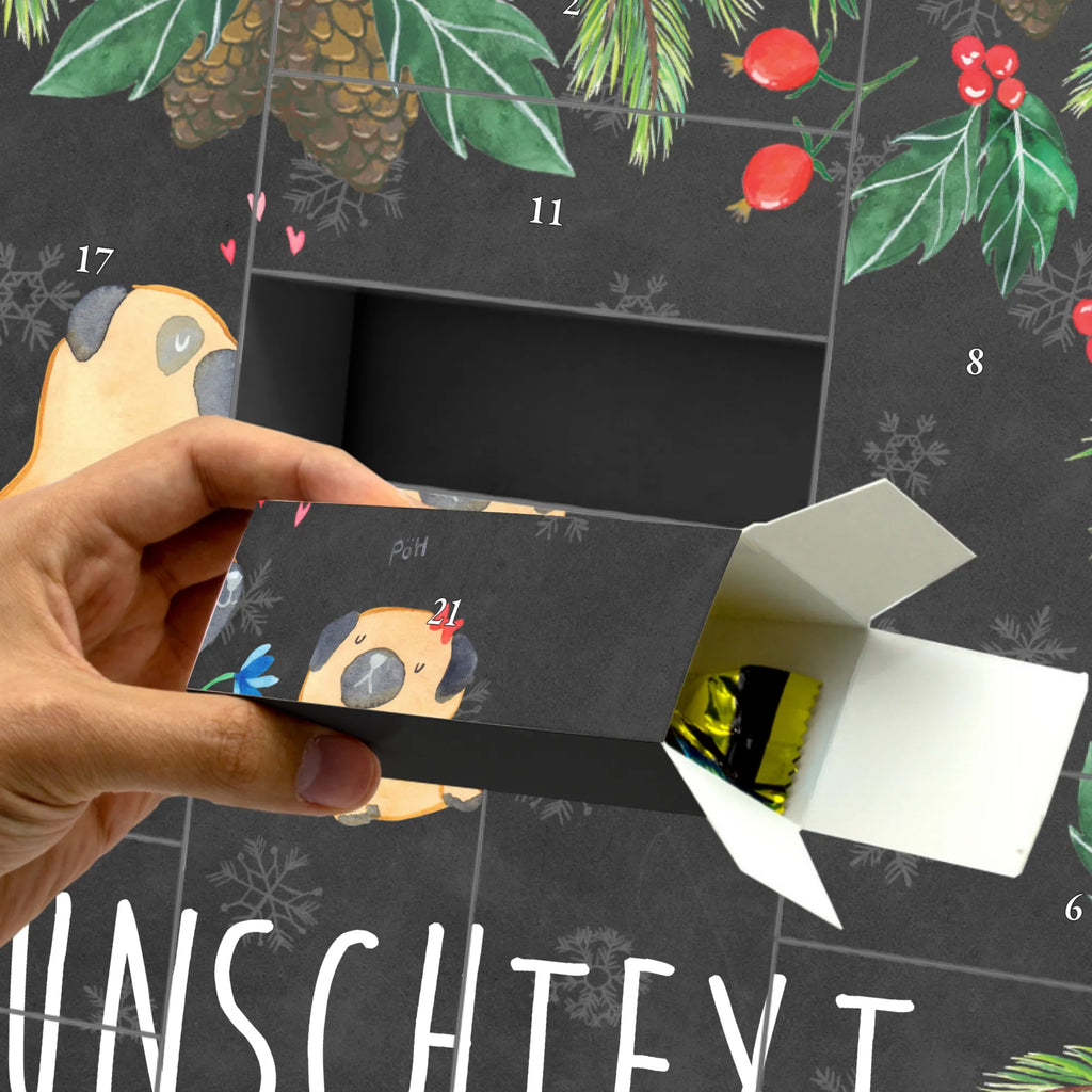 Personalisierter Befüllbarer Adventskalender Mops Verliebt Adventskalender Zum Selbst Befüllen, Befüllbarer Adventskalender, Hunderasse, Tierliebhaber, Hundemotiv, Haustier, Hundebesitzer, Hund, Sprüche, Liebe, Mops, Geschenk Freund, Hundeliebe, Liebesspruch. Verlobt, Verliebt, Möpse, Partner