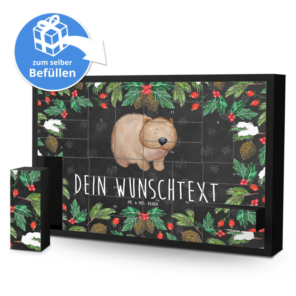 Personalisierter Befüllbarer Adventskalender Wombat Befüllbarer Adventskalender, Adventskalender Zum Selbst Befüllen, Tiermotive, Tiere, Gute Laune, Lustige Sprüche, Spruch, Motivation, Australien, Das Leben Ist schön, Wombat
