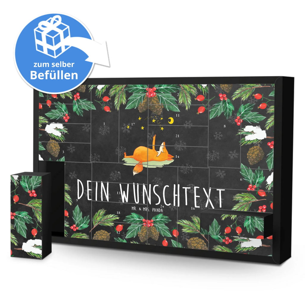 Personalisierter Befüllbarer Adventskalender Fuchs Sterne Befüllbarer Adventskalender, Adventskalender Zum Selbst Befüllen, Fuchs, Romantik, Spruch Positiv, Always Look On The Bright Side Of Life, Füchse, Spruch schön, Tröstende Worte
