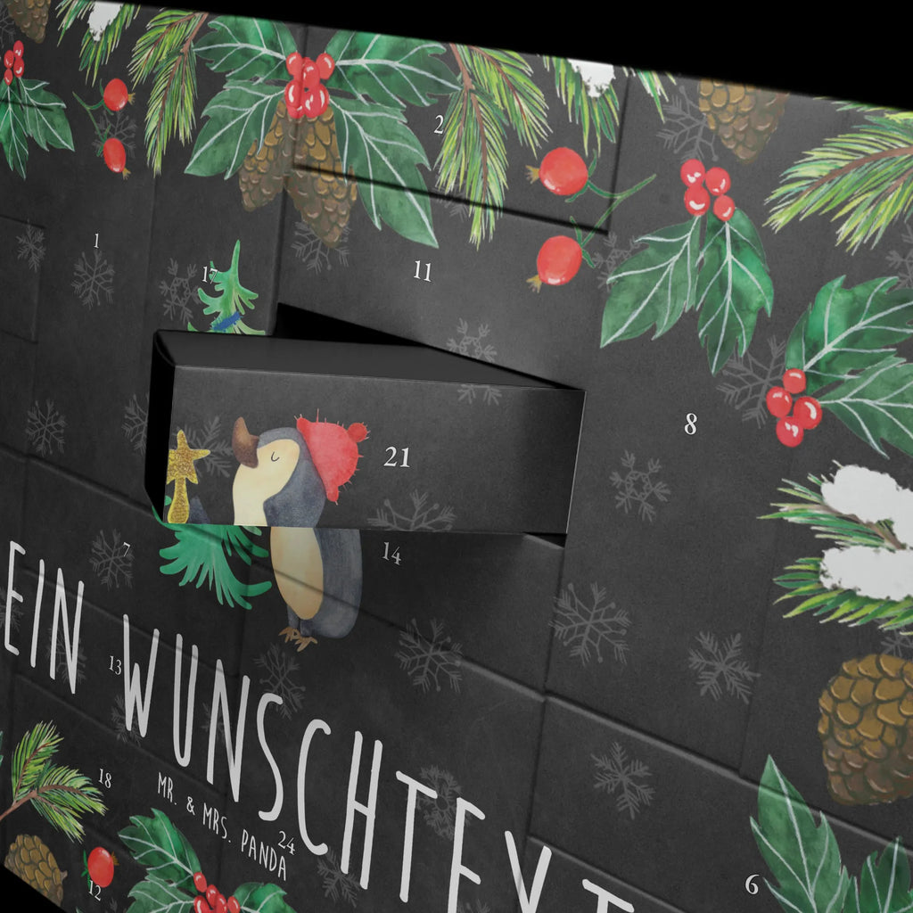 Personalisierter Befüllbarer Adventskalender Pinguin Weihnachtsbaum Adventskalender Zum Selbst Befüllen, Befüllbarer Adventskalender, Advent, Winter, Heiligabend, Wintermotiv, Nikolaus, Weihnachten, Weihnachtsdeko, Pinguin