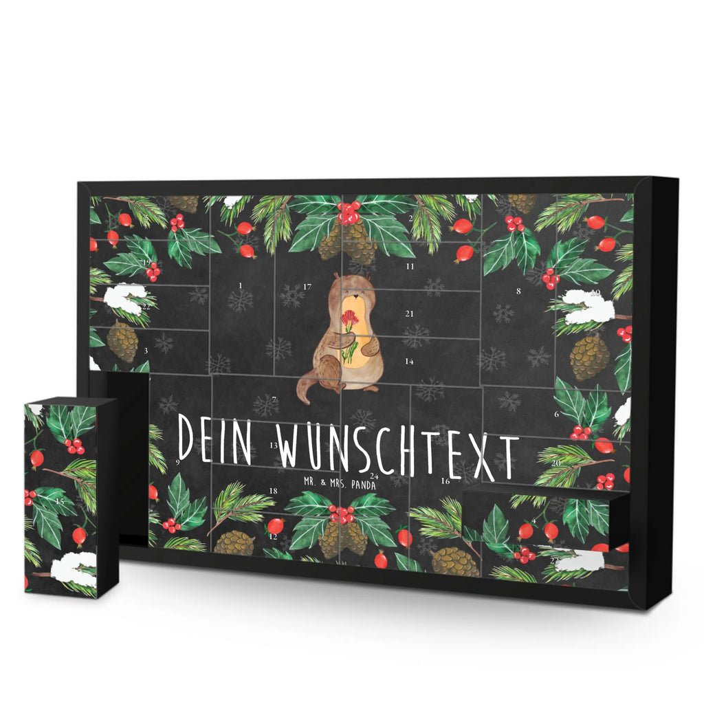 Personalisierter Befüllbarer Adventskalender Otter Blumenstrauß Befüllbarer Adventskalender, Adventskalender Zum Selbst Befüllen, Seeotter, Otter, Fischotter, Otter Seeotter See Otter