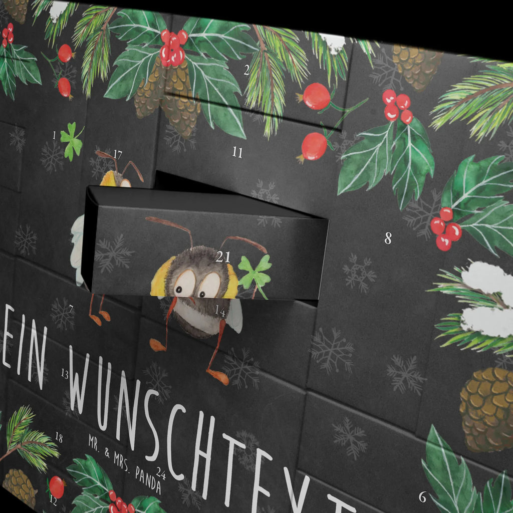 Personalisierter Befüllbarer Adventskalender Hummeln Kleeblatt Adventskalender Zum Selbst Befüllen, Befüllbarer Adventskalender, Tiermotive, Tiere, Gute Laune, Lustige Sprüche, Biene, Spruch Fröhlich, Spruch Positiv, Biene Deko, glücklich Werden, Hummel, Spruch schön, glücklich sein