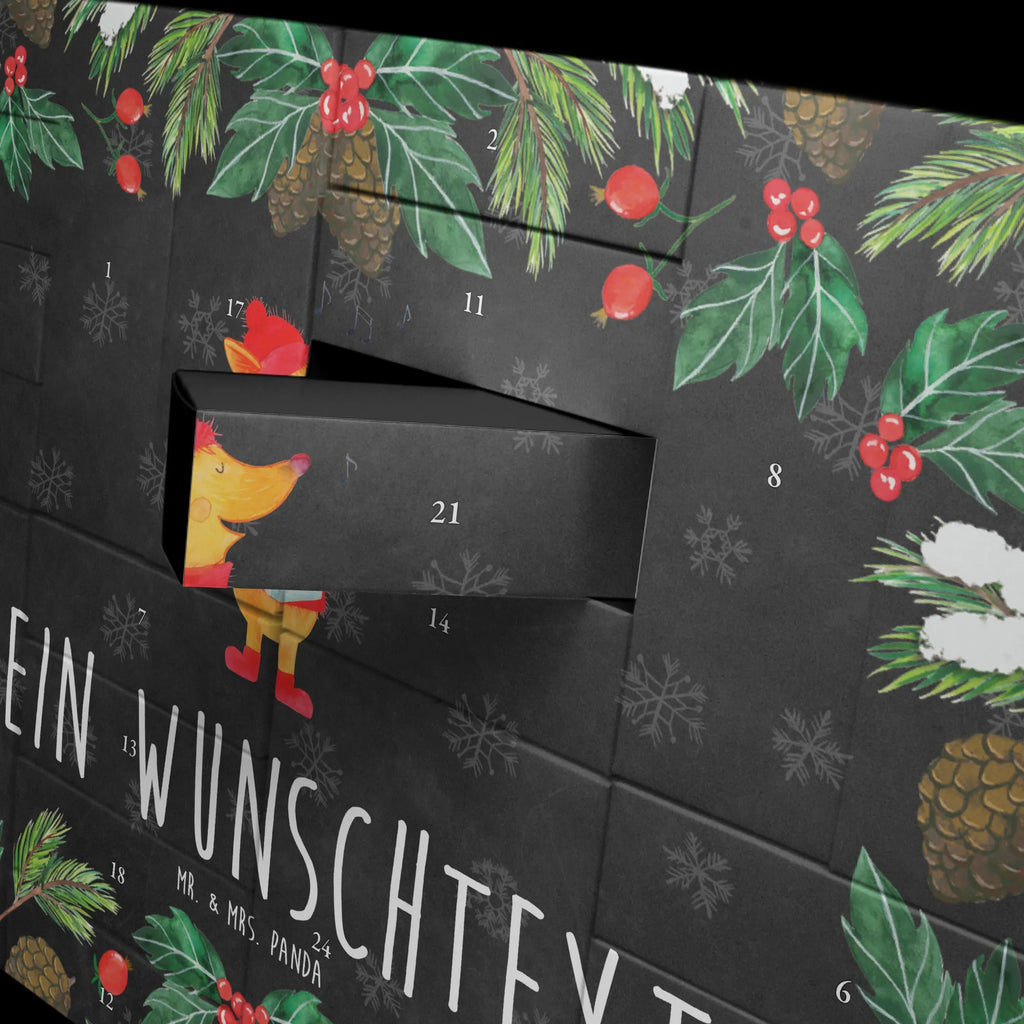 Personalisierter Befüllbarer Adventskalender Fuchs Sänger Adventskalender Zum Selbst Befüllen, Befüllbarer Adventskalender, Advent, Heiligabend, Winter, Wintermotiv, Weihnachten, Weihnachtsdeko, Nikolaus, Fuchs, Füchse, Sänger, Singen, Weihnachtslieder, Geschenk Sänger