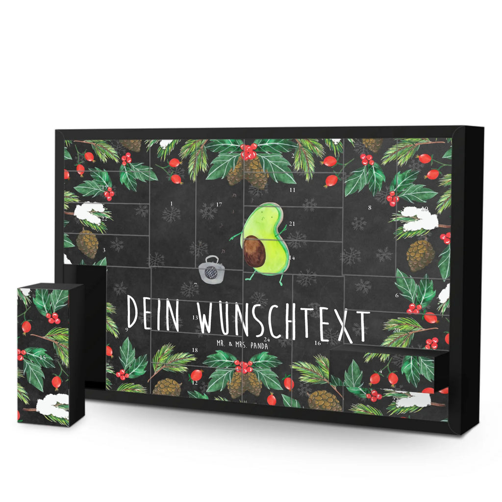 Personalisierter Befüllbarer Adventskalender Avocado Tanzen Befüllbarer Adventskalender, Adventskalender Zum Selbst Befüllen, Avocado, Gesund, Veggie, Vegan