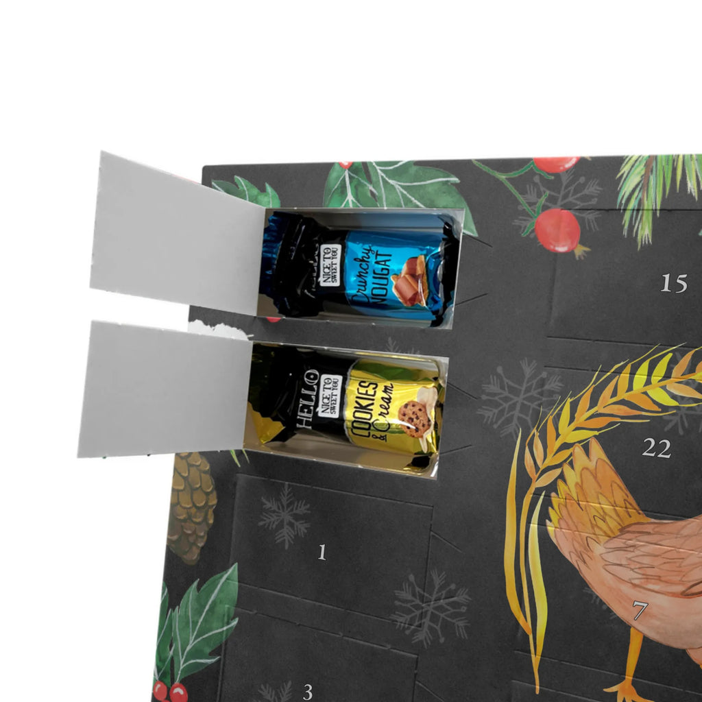 Chocolate advent calendar Chicken Proud farm animals, animals, farm, eggs, yard, cock, chicken, saying, magic, country life, pregnancy, hen, birth