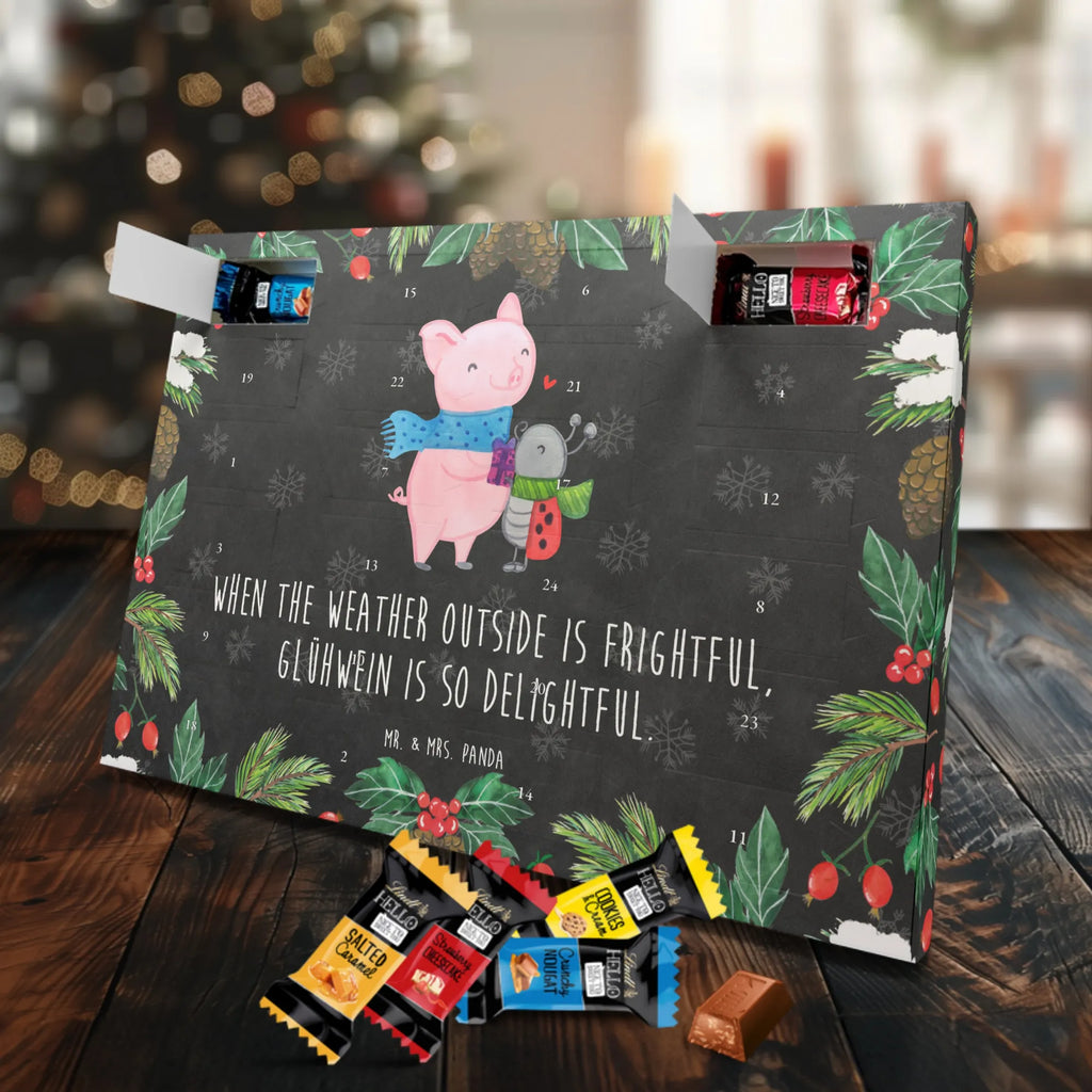 Chocolate advent calendar Glow Pig Snuggle snow, Christmas time
