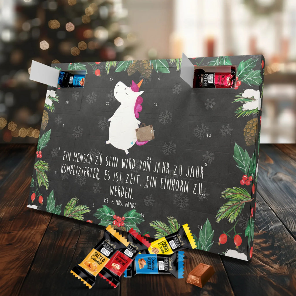 Chocolate advent calendar unicorn Suitcase travel, adventure, suitcase, holiday present, luggage, traveler gift